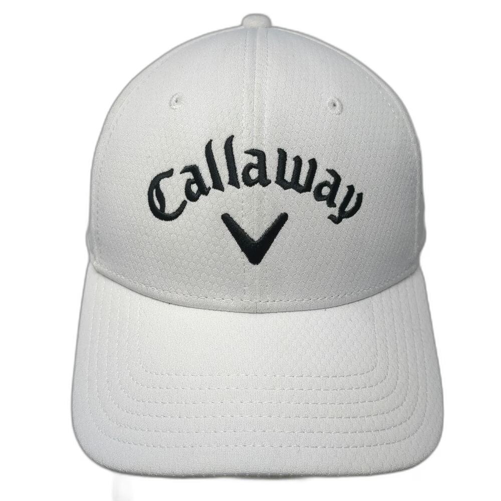 Callaway Baseball Cap White One Size Future Champions Golf Patch Strapback Hat